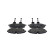 BRAKE PAD SET, DISC BRAKE BP2711 Bosch, Thumbnail 4
