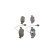 Brake Pad Set, disc brake BP272 Bosch, Thumbnail 4