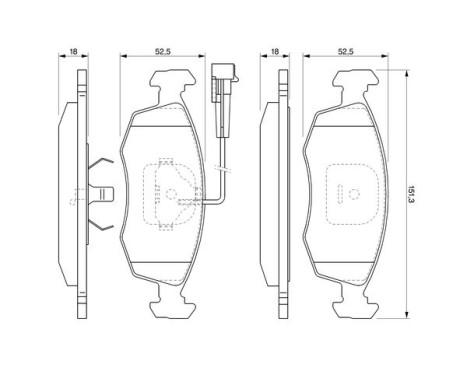 Brake Pad Set, disc brake BP272 Bosch, Image 5