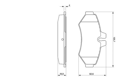 Brake Pad Set, disc brake BP273 Bosch, Image 3