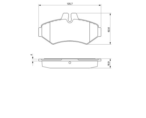 Brake Pad Set, disc brake BP273 Bosch, Image 8