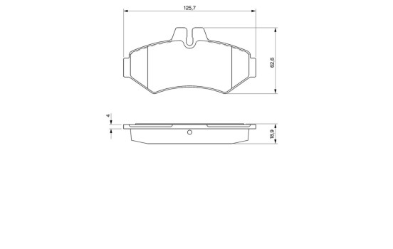 Brake Pad Set, disc brake BP273 Bosch, Image 8