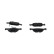 Brake pad set, disc brake BP2740 Bosch