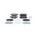 Brake pad set, disc brake BP2754 Bosch