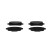 Brake pad set, disc brake BP2759 Bosch
