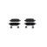 Brake pad set, disc brake BP2760 Bosch