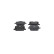 Brake pad set, disc brake BP2767 Bosch