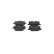 Brake pad set, disc brake BP2768 Bosch