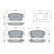 Brake pad set, disc brake BP2789 Bosch