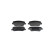 Brake pad set, disc brake BP2789 Bosch, Thumbnail 2