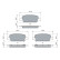 Brake pad set, disc brake BP2796 Bosch