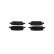 Brake pad set, disc brake BP2796 Bosch, Thumbnail 4