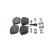 Brake pad set, disc brake BP2818 Bosch, Thumbnail 2