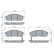 Brake pad set, disc brake BP2819 Bosch, Thumbnail 5
