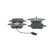 Brake pad set, disc brake BP2820 Bosch