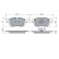 Brake pad set, disc brake BP2833 Bosch