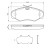 Brake Pad Set, disc brake BP284 Bosch, Thumbnail 6