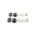 Brake pad set, disc brake BP2841 Bosch, Thumbnail 2