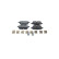 Brake pad set, disc brake BP2842 Bosch