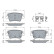 Brake pad set, disc brake BP2849 Bosch, Thumbnail 5