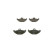 Brake Pad Set, disc brake BP285 Bosch, Thumbnail 4
