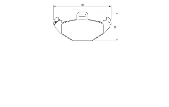 Brake Pad Set, disc brake BP285 Bosch, Image 8