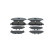 Brake pad set, disc brake BP2850 Bosch