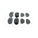 Brake pad set, disc brake BP2850 Bosch, Thumbnail 2