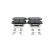 Brake pad set, disc brake BP2853 Bosch