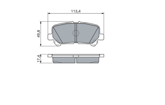 Brake pad set, disc brake BP2856 Bosch, Image 5
