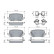 Brake pad set, disc brake BP2859 Bosch