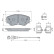 Brake pad set, disc brake BP2860 Bosch