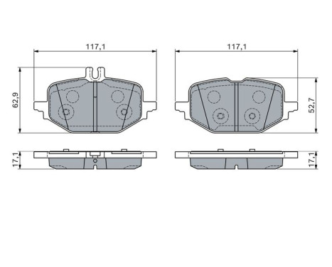 Brake pad set, disc brake BP2861 Bosch, Image 5