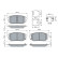 Brake pad set, disc brake BP2862 Bosch