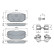 Brake pad set, disc brake BP2863 Bosch, Thumbnail 5