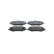 Brake pad set, disc brake BP2865 Bosch
