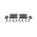 Brake pad set, disc brake BP2866 Bosch