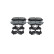 Brake pad set, disc brake BP2867 Bosch