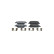 Brake pad set, disc brake BP2870 Bosch