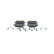 Brake pad set, disc brake BP2871 Bosch