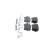Brake pad set, disc brake BP2871 Bosch, Thumbnail 4