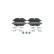Brake pad set, disc brake BP2872 Bosch