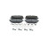 Brake pad set, disc brake BP2875 Bosch