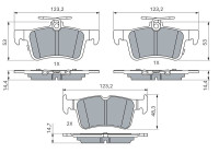 Brake pad set, disc brake BP2877 Bosch