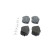 Brake pad set, disc brake BP2879 Bosch, Thumbnail 4
