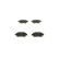 Brake Pad Set, disc brake BP288 Bosch, Thumbnail 6