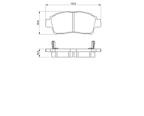 Brake Pad Set, disc brake BP288 Bosch, Image 8