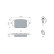 Brake pad set, disc brake BP2882 Bosch