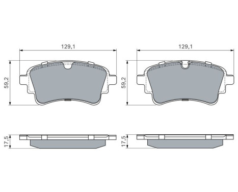 Brake pad set, disc brake BP2884 Bosch, Image 5