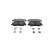 Brake pad set, disc brake BP2887 Bosch